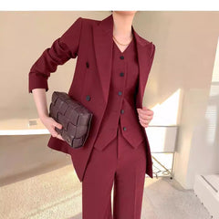 Women’s Blazer with Niche Design, Korean Style Back-Slit Casual Loose Fit Jacket