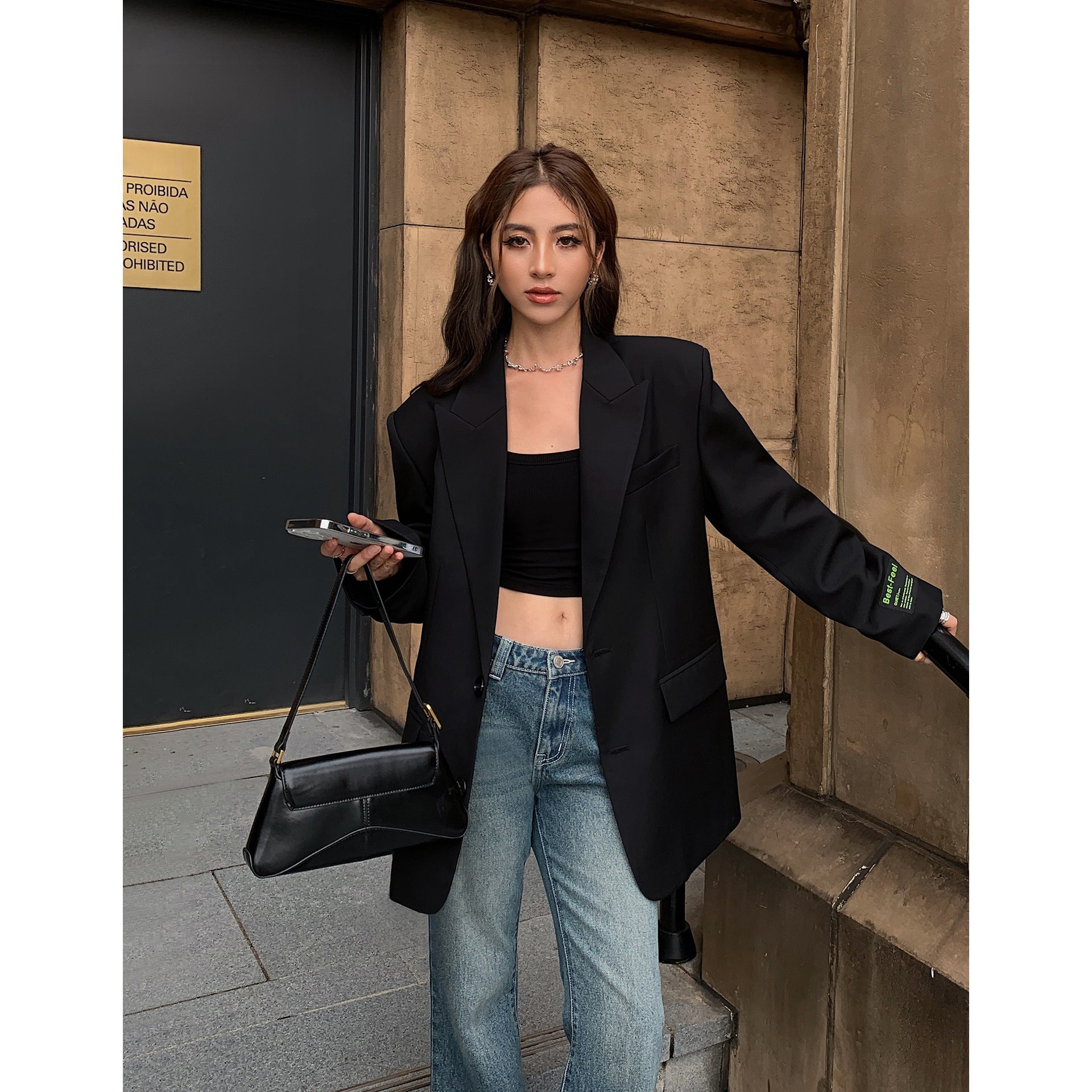 Women’s Autumn New Korean Style Loose Vintage Blazer